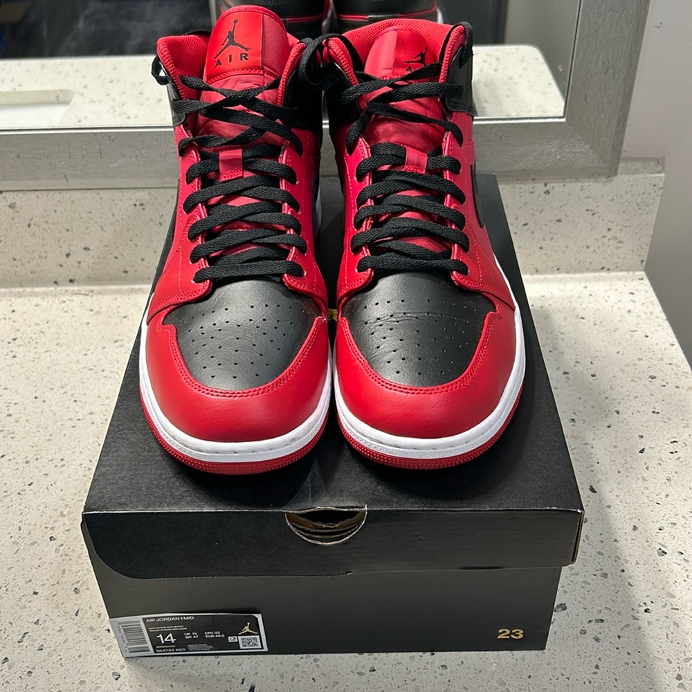Air Jordan 1 Mid. Like new. Worn one time!